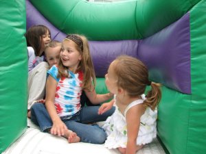 Kiddos in bouncy house