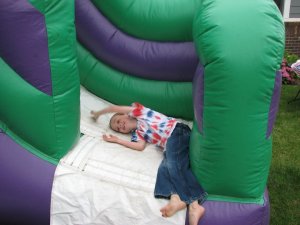 4th of july Owen bouncy house
